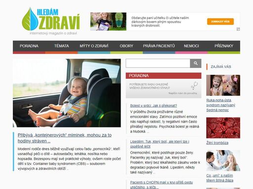 magazín o zdraví, nemocech a léčení, přehledně a srozumitelně. aktuálně o možnostech moderního lékařství. zdraví, nemoci, příznaky a odborná poradna.