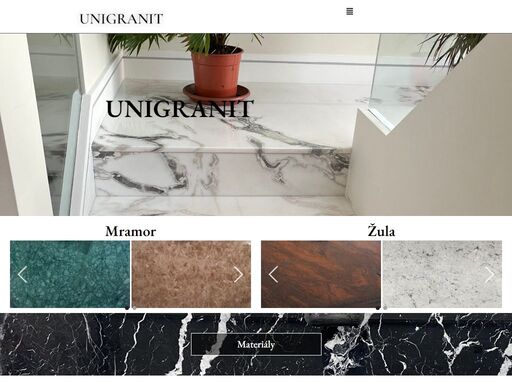 unigranit - zpracování tuzemské i zahraniční žuly, mramory, pískovce a další přírodní materiálů a instalace pro hospodářské a rodinné domy