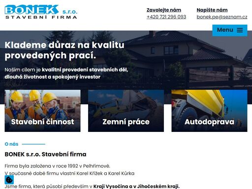 firma vznikla v roce 1992 v pelhřimově. u založení firmy byli čtyři společníci. v současné době firmu vlastní karel křížek (jednatel) a karel kůrka.