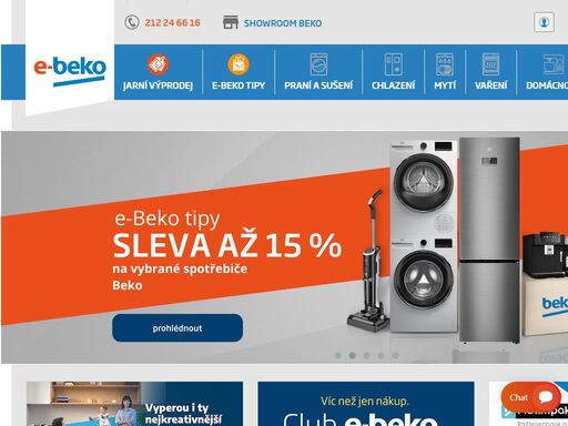 značkový eshop na spotřebiče beko