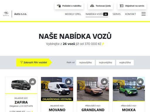 autorizovaný dealer opel příbram