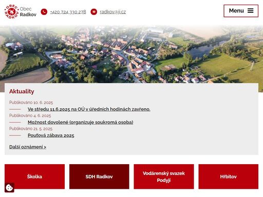 radkov je skvělým místem pro život i návštěvy - najdete zde přátelskou komunitu a spoustu příležitostí pro relaxaci a turistiku. přijďte se podívat a užít si atmosféru tohoto krásného místa!