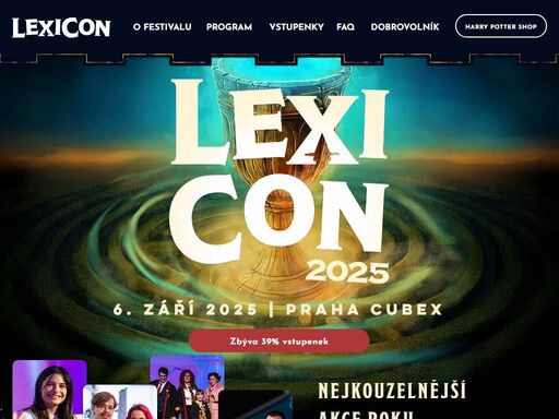 lexicon 2025 – s námi zažijete pravé kouzlo. festival inspirovaný harry pottter s bohatým programem vnese kouzlo do vašich srdcí.