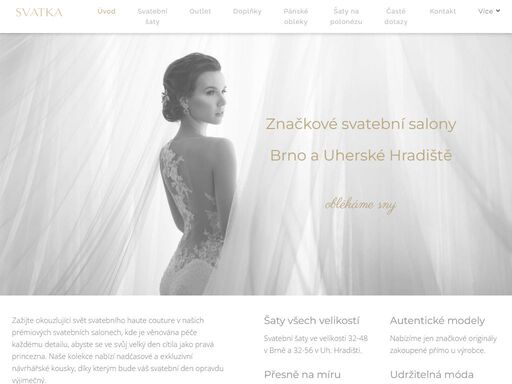značkové svatební salony brno a uherské hradiště. premium dealer luxusních španělských značek svatebních šatů pronovias, atelier pronovias, privée, house of st. patrick a white one barcelona