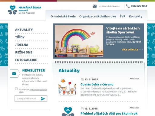 naši mateřskou školu najdete v severozápadní části města v krásném prostředí, obklopenou přírodou.