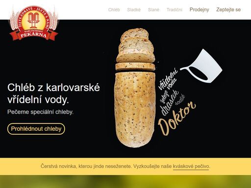 řemeslná pekárna vyrábějící chleby a pečivo tradičními způsoby. naše pekařství naleznete v karlových varech, ostrově, sokolově, nejdku, toužimi a plzni.