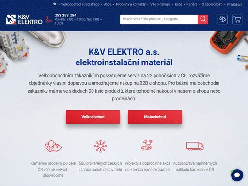 expert ve světě elektromateriálu pro velkoobchod i maloobchod. pobočky po celé čr, e-shopy pro firmy i jednotlivce, široký sortiment skladem, příznivé ceny.
