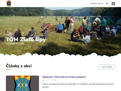 zlaté šípy jsou turistický oddíl se širokým spektrem aktivit.