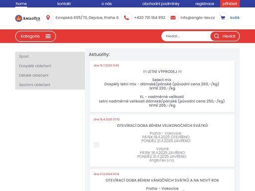 anglický second-hand obchod pro maloobchodní i velkoobchodní prodej. dospělé i dětské oblečení, hračky, boty, kabelky a další...