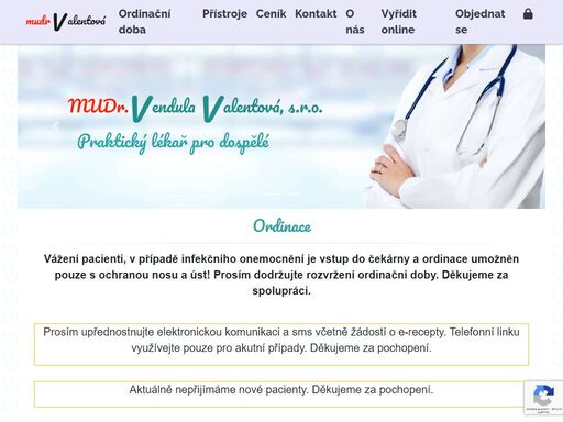 praktický lékař mudr. vendula valentová