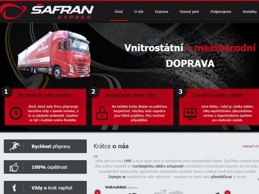 šafran expres -  vnitrostátní & mezinárodní  doprava