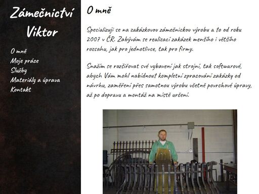 zámečnictví viktor - zámečnické práce, schody, balkony, vrata, brány, umělecké kovářství