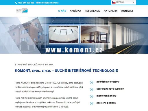 podhledové systémy, sádrokartonové systémy, montované příčky, zdvojené podlahy. plný rozsah suchých interiérových technologií.