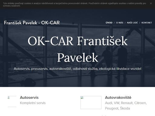 plnění, čištění a opravy klimatizací, diagnostika vozidel, výměny a opravy autoskel, zkušebna brzd, prodej nových i použitých dílů.