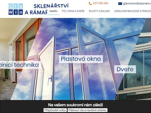 vysoce kvalitní plastová okna a dveře, venkovní rolety a žaluzie, zasklívání balkonů, lodžií a pergol. vyřízení dotací na výměnu oken a dveří.