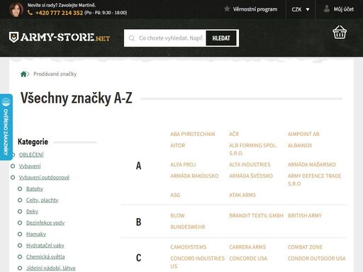 internetový obchod a kamenná prodejna. kompletní vojenskou výstroj a vybavení za internetové ceny. ?? rychlé dodání ?  výdejní místa po celé čr.  