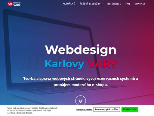 profesionální tvorba a správa webových stránek, vývoj rezervačních systémů a pronájem moderního e-shopového řešení v karlových varech.