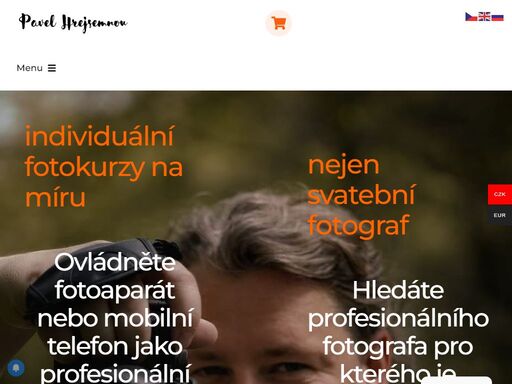 individuální fotokurzy na míru 

ovládněte fotoaparát nebo mobilní telefon jako profesionální fotograf s kreativním přístupem.   
nejen svatební fotograf hledáte profesionálního fotografa pro kterého je každé focení velká výzva?   
obsahový marketér 

vytvářím marketing bez placených reklam! školení marketingových dovedností!   
spisovatel 

píši