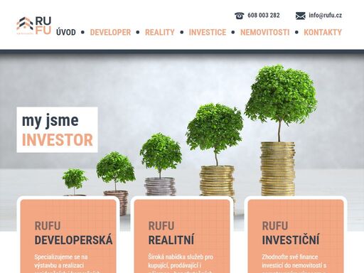 společnost rufu - developerská, realitní a investiční činnost pro poděbrady, kolín, nymburk.