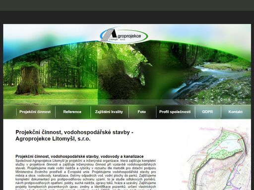 vodohospodářské stavby agroprojekce litomyšl s.r.o. - zajistíme projektování a zabýváme se činnostmi jako protipovodňová opatření, vodovody, kanalizace aj.