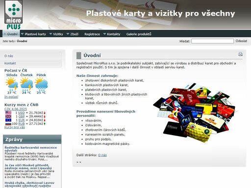 v?ý?r?o?b?a? ?v?i????z?????????i???t???e???k a  plastových karet