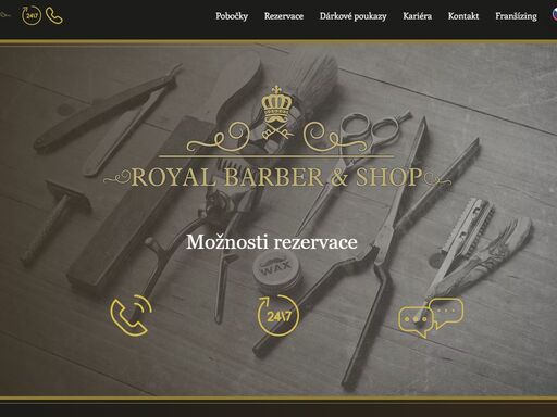 royal barber & shop je tradiční pánské holičství kadeřnictví s vysokým standardem odvedené práce, nadstandardními službami, příjemným a profesionálním personálem. v současné době máme otevřené 4 pobočky. všechny jsou stylizované do prostředí 50.let. 