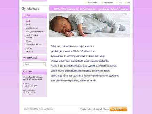 mudr. věra kohoutová, poskytujeme léčebně preventivní gynekologickou péči,gynekologicko-porodnická ordinace hronov, te.: +420 491 483 377, gynekologická ordinace police nad metují, tel.: +420 491 543 866........ 