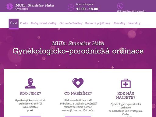 gynekologicko-porodnická ordinace v kroměříži s dlouholetou praxí.
