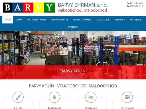 barvy kolín - velkoobchod, maloobchod