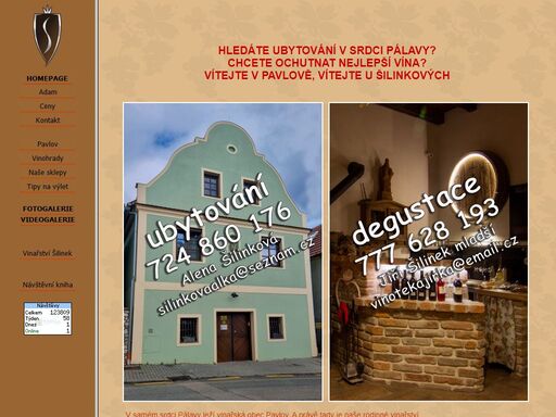 stránky penzionu adam v pavlově. moderní ubytovánív pavlově na úpatí pálavy. výhled na hrad děvičky. vodní dílo nové mlýny na dosah