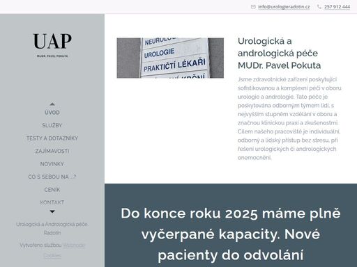 www.urologieradotin.cz