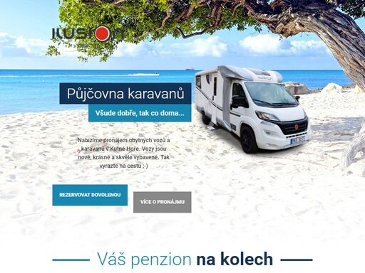 jsme půjčovna karavanů kutná hora - nabízíme obytné vozy a karavany k pronájmu v kutné hoře.
