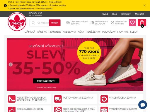 rieker-eshop.cz - největší nabídka obuvi rieker v české republice. objednejte si kvalitní a pohodlnou obuv rieker přímo z pohodlí domova. nabízíme široký výběr stylových bot pro ženy i muže.