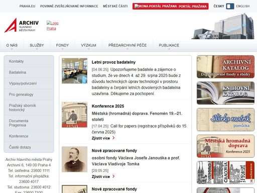 archiv hlavního města prahy