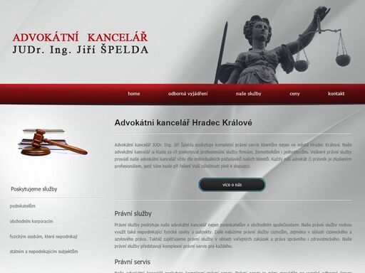 advokátní kancelář, advokát a právník judr. ing. jiří špelda hradec králové poskytuje právní služby a právní servis. 