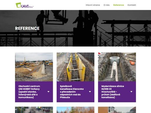 společnost kave bau s.r.o. se zabývá dopravními, vodohospodářskými, inženýrskými stavbami, včetně zemních prací a demolic.