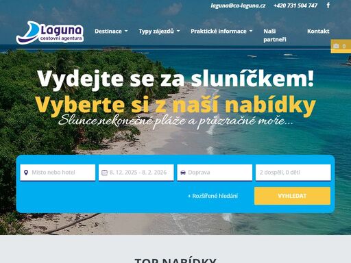 dovolená, letní dovolená, zimní dovolená, lyžařské zájezdy, dovolená u moře, exotika, luxusní dovolená, last minute, levná dovolená, rodinná dovolená, cestovní agentura jablonec nad nisou, cestovní kancelář, ca laguna, chorvatsko, řecko, itálie, egypt