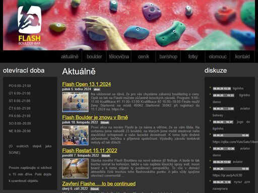 flash boulder bar je boulder stěna pro všechny lezce z brna a okolí