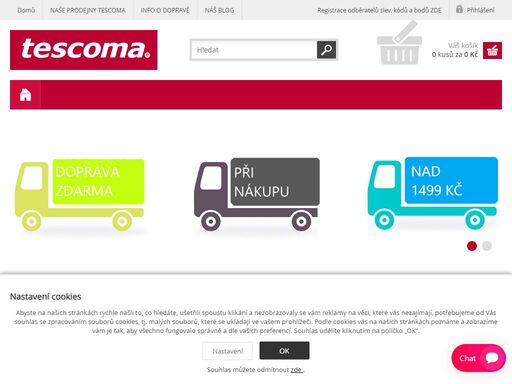 tescoma-praha.cz eshop značkových prodejen