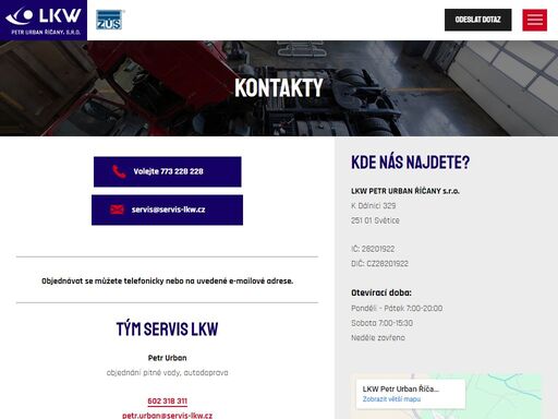 www.servis-lkw.cz/kontaktni-informace