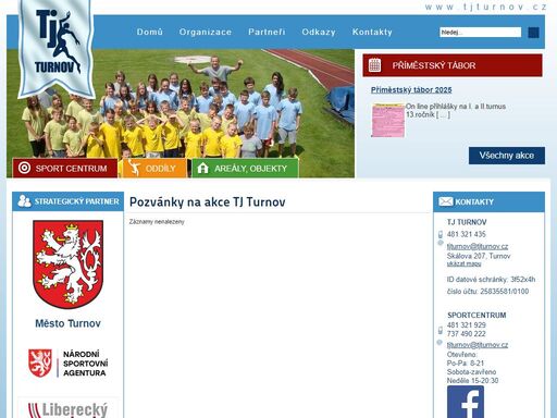 tj turnov - tělovýchovná jednota turnov