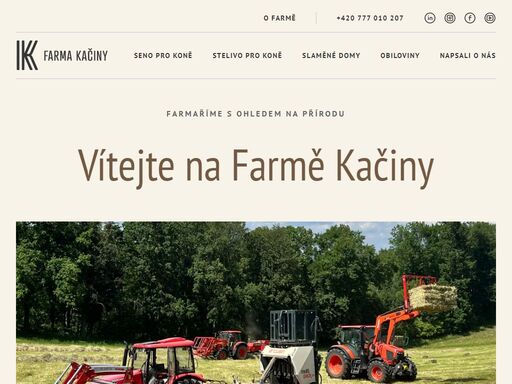 nabízíme prémiové seno a stelivo pro koně, slámu pro slaměné domy a obiloviny té nejvyšší kvality. kvalitu hlídáme pomocí nejmodernějších technologií i…