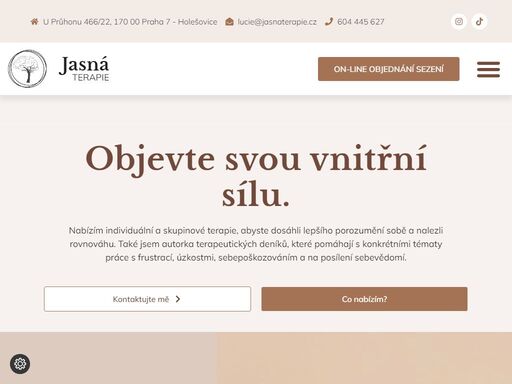 nabízím individuální a skupinové terapie zaměřené na porozumění sobě, zvládání stresu a nalezení rovnováhy. přidejte se k těm, kteří již našli svou cestu k osobnímu růstu. rezervujte si svou konzultaci a začněte cestu ke klidu a spokojenosti dnes.