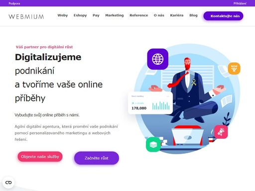 pomáháme klientům růst v digitálním světě ? zaměřujeme se na malé a střední podnikatele ? nabízíme kompletní digitální servis ?