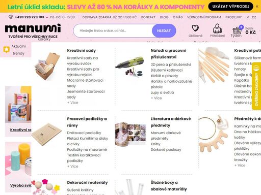 místo, kde všechny ruce najdou kvalitní materiál a inspiraci pro svůj kreativní projekt. vše skladem ? 6 kamenných prodejen ?