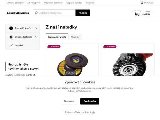 levná abraziva - široký výběr řezných a brusných kotoučů pro úhlové brusky za skvělé ceny. kvalitní produkty pro profesionální i domácí použití. nakupujte jednoduše online na levna-abraziva.cz