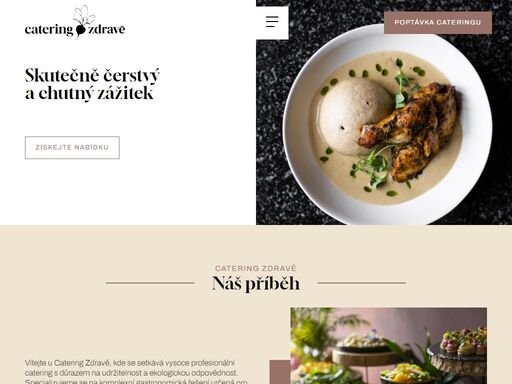 zdravě pro nás znamená čerstvě a z kvalitních surovin. catering pro velké i malé firemní večírky, konference, brunche, coffee breaky, oslavy, zahradní party i gala večeře.