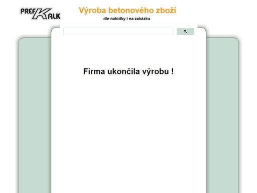 výroba betonového zboží dle nabídky i na zakázku