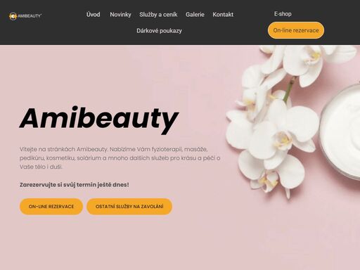 v amibeauty nabízíme fyzioterapii, masáže, manikúru, pedikúru, kosmetiku, solárium a další služby pro krásu a péči o tělo i duši.