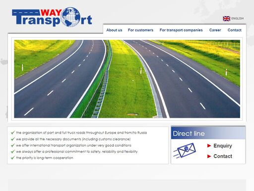 organization of part and full truck roads throughout europe and from/to russia